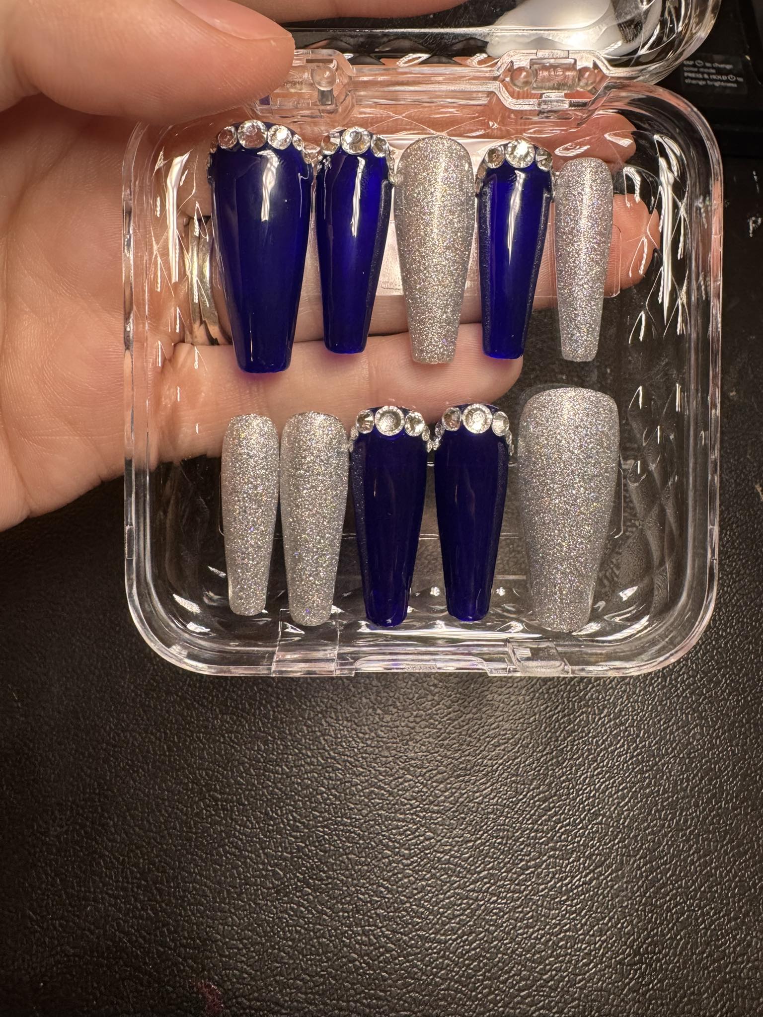 Blue and Silver